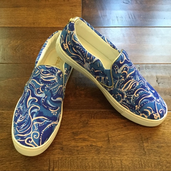 Lilly Pulitzer Shoes - Lilly Pulitzer Julie Sneaker Whispurr Coast Blue